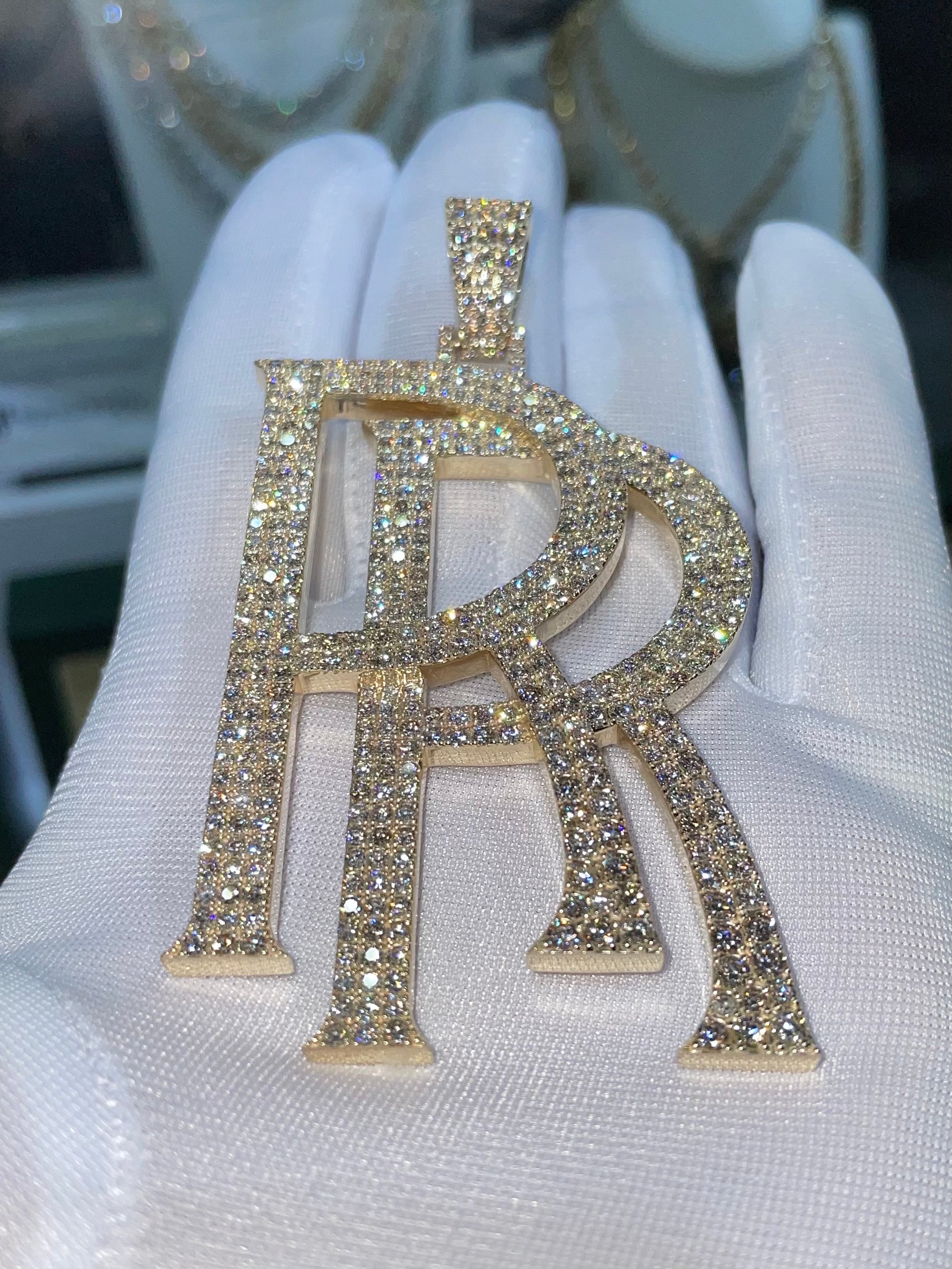 Custom Initials "RR" Pendant