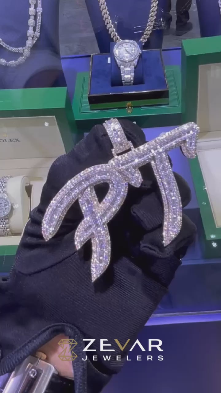 Custom Initial “PT” Pendant