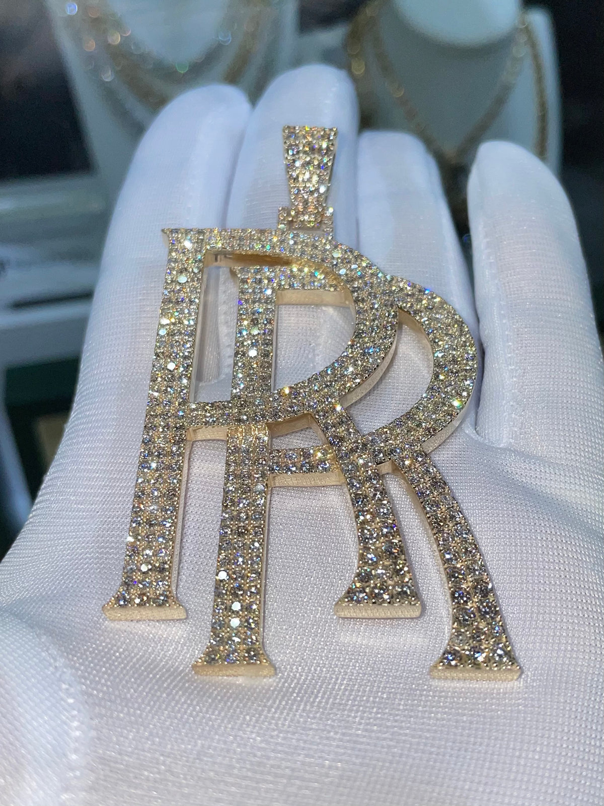 Custom Initials "RR" Pendant